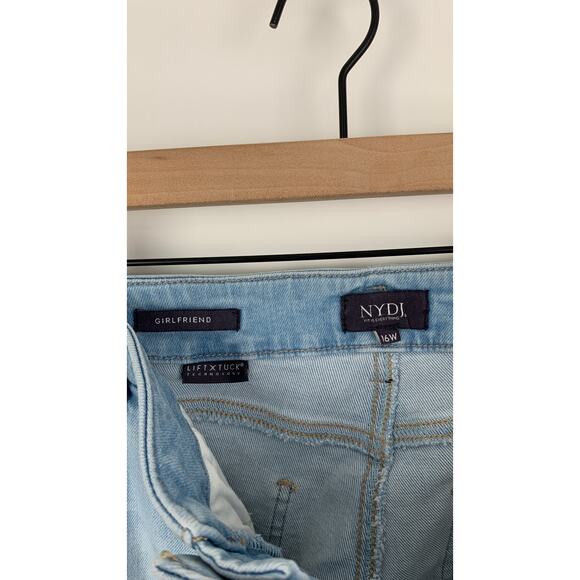 NYDJ High Rise Hollywood Brightside Girlfriend Denim Jeans Womens Plus Size 16W - Picture 9 of 10